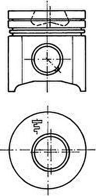 Kolbenschmidt 94701630 поршень на FIAT DUCATO c бортовой платформой/ходовая часть (230)
