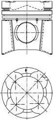 KOLBENSCHMIDT Поршнекомплект двигателя (94846600)