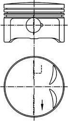 Kolbenschmidt 94952610 поршень на MERCEDES-BENZ SPRINTER 2-t фургон (901, 902)
