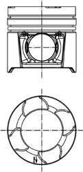 KOLBENSCHMIDT Поршнекомплект MAN D0834LFL40 d108.0 STD (51.02500.6134, 51.02500.6165) KS (97460600)