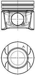 KOLBENSCHMIDT Поршень ДВС RENAULT: 2.3dCi M9T=85 2.5x2x2 std 10> (97504600)