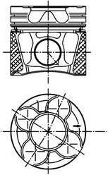 Kolbenschmidt 99534600 поршень на VW PASSAT Variant (3B6)