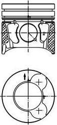 Kolbenschmidt 99700610 поршень на VOLVO V70 III (BW)