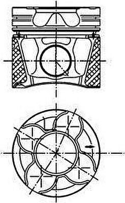 Kolbenschmidt 99776600 поршень на VW PASSAT Variant (3B6)