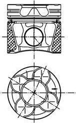 Kolbenschmidt 99776630 поршень на VW PASSAT Variant (3B6)