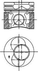 Kolbenschmidt 99843620 поршень на VW GOLF IV (1J1)