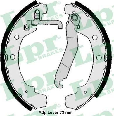 LPR 05000 Колодки тормозные барабанные VW LT 28-35/40-55 2.0-2.7D 78-96 (281698527GX)