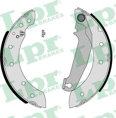 LPR 05750 Колодки тормозные барабанные VOLVO 440/460/480 1.6-2.0 88-96 (3343436)