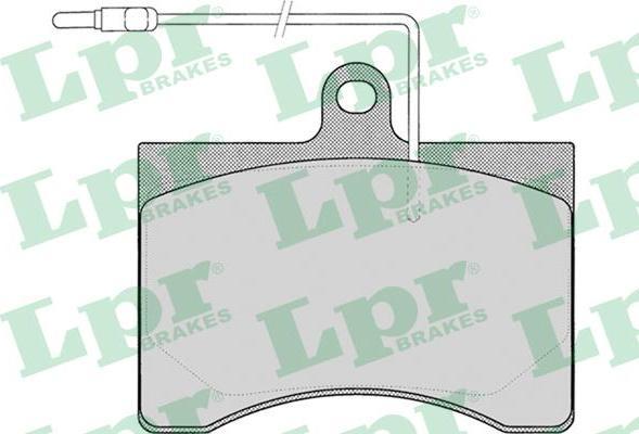 LPR 05P008 комплект тормозных колодок, дисковый тормоз на FIAT 242-SERIE автобус (242_)