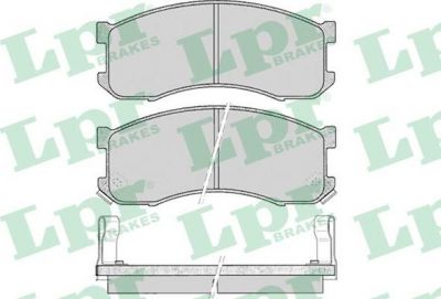 LPR 05P041 Колодки тормозные дисковые MAZDA 626 1.6-2.2 87-92 передние (GJ213328ZA)