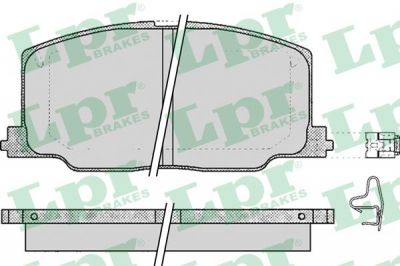 LPR 05P068 Колодки тормозные дисковые TOYOTA CAMRY (SV21) 2.0 10/1986- 05/1991/CARINA II (_T17_) 04/88-04/92/CELICA (_T18_) 1,8i-2,0i 10/90-08/94 /COROLLA (_E9_) 07/87 - 06/93 (572256)