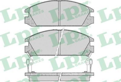 LPR 05P073 Колодки тормозные дисковые HONDA ACCORD 85-89 передние (572288)