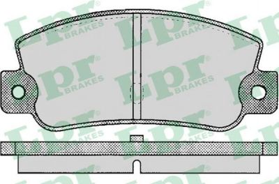 LPR 05P095 Колодки тормозные дисковые FIAT CROMA 1.6-2.5 85-96 задние (571474)