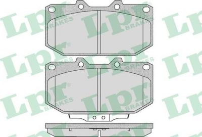 LPR 05P1049 Колодки тормозные перед. SUBARU Impreza 94-00 NISSAN 300ZX 90-95 (4106037P91)