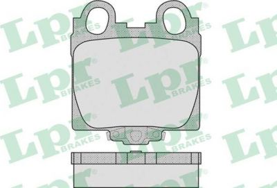 LPR 05P1051 Колодки тормозные дисковые LEXUS GS300/430 IS200/300 99-> (GDB3233)