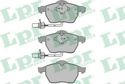 LPR 05P1119 Колодки тормозные передние AUDI A4 A6 97> VOLKSWAGEN PASSAT 97> (4B0698151N)