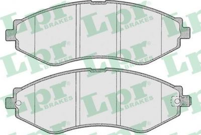 LPR 05P1208 Колодки тормозные передние DAEWOO NUBIRA >99 CHEVROLET REZZO 00>07 (96405129)