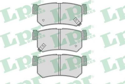 LPR 05P1210 Колодки тормозные задние SY REXTON 02> KYRON 05> ACTYON 05> (48413090A01)