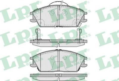 LPR 05P1222 Колодки тормозные дисковые HYUNDAI ACCENT/VERNA/GETZ передние (5810125A10)