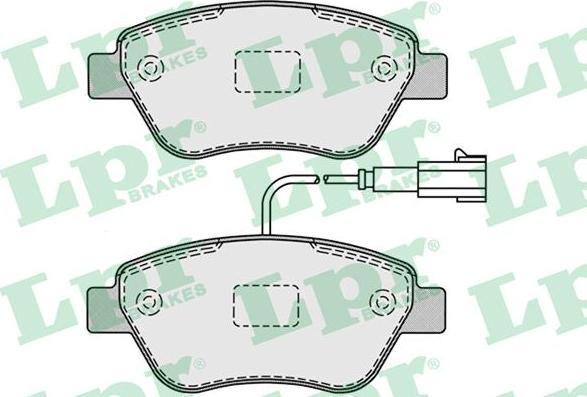LPR 05P1225 Колодки тормозные дисковые пер.PANDA/DOBLO 1.2-1.9 05- (77364393)