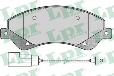 LPR 05P1259 Колодки тормозные передние FORD TRANSIT 06> с датчиком (1433954)