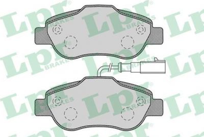 LPR 05P1263 05P1263 Дисковая тормозная колодка