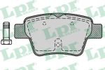 LPR 05P1278 Колодки тормозные задние CITROEN C4 04- PEUGEOT 207 06- 307 00- (425340)