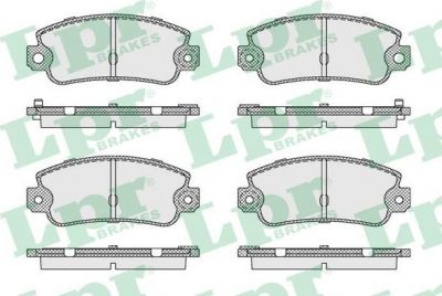 LPR 05P128 05P128 Дисковая тормозная колодка