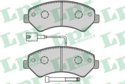 LPR 05P1288 Колодки тормозные перед. PSA Jumper Boxer Ducato 2,2-3,0L 06-> (425375)