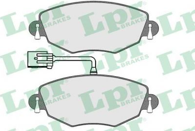 LPR 05P1302 Колодки тормозные дисковые FORD MONDEO 00>07/JAGUAR X-TYPE 01> передние с датч. (1250688)