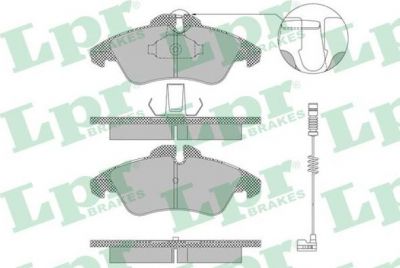 LPR 05P1304 Колодки тормозные передние MB SPRINTER (901-904) 95-06 VW LT 28-46 (0044205520)