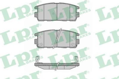 LPR 05P1323 Колодки тормозные задн . CHEVROLET Captiva Antara 06-> (96626076)