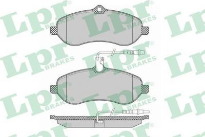 LPR 05P1348 Колодки тормозные дисковые CITROEN JUMPY/FIAT SCUDO/PEUGEOT EXPERT 07- передние (9947996)