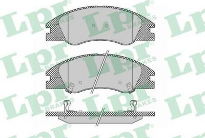 LPR 05P1349 Колодки тормозные пер. Kia Cerato 04> (581012FA10)