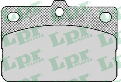 LPR 05P136 комплект тормозных колодок, дисковый тормоз на TOYOTA COROLLA (KE)