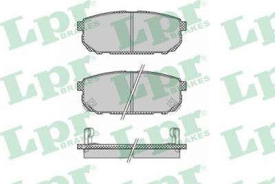 LPR 05P1370 Колодки тормозные задние Kia Sorento 02- 06- (583023ED01)