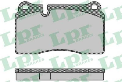 LPR 05P1376 Колодки тормозные передние VW TOUAREG VR6 V6TDi 02> (7L6698151E)