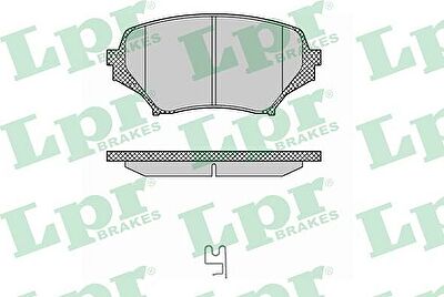 LPR 05P1378 Колодки тормозные дисковые передние Mazda MX-5 05- (NFY73328Z)