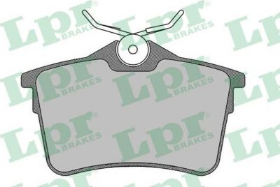 LPR 05P1500 Колодки тормозные дисковые CITROEN BERLINGO 08-/308 07-/PEUGEOT PARTNER 08- задние (425415)