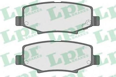 LPR 05P1555 Колодки тормозные дисковые DODGE JOURNEY/NITRO/JEEP WRANGLER 2.4-3.7 06- задние (68003776AA)