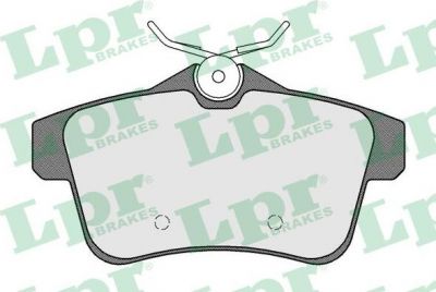 LPR 05P1567 Колодки тормозные дисковые задние Citroen С4 2007-2010 (425446)