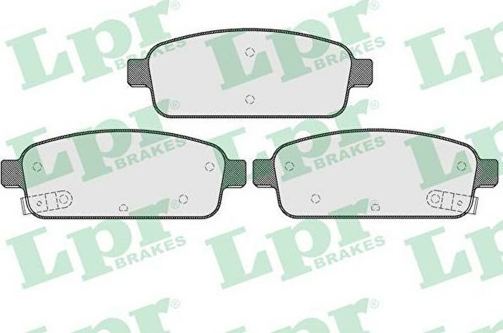 LPR 05P1575 Колодки тормозные дисковые дисковые CHEVROLET CRUZE (R15), OPEL ASTRA J (задние) (13300867)