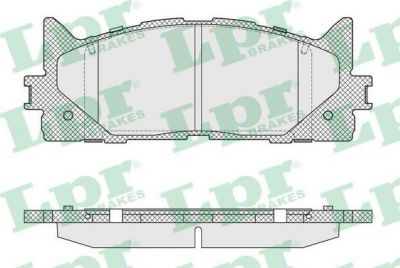 LPR 05P1593 Колодки тормозные дисковые перед. TOYOTA Camry 2,4/3,5L 06-> (446533450)