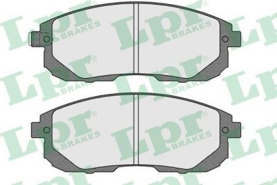 LPR 05P1605 Колодки тормозные дисковые FIAT SEDICI_SUZUKI SX4 (GY), SX4 Saloon (GY) (5581080J01)