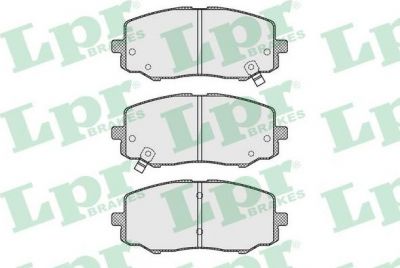 LPR 05P1633 Колодки тормозные передние HYUNDAI i20 08- (581011JA60)
