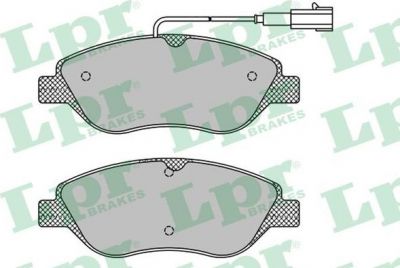 LPR 05P1658 комплект тормозных колодок, дисковый тормоз на FIAT BRAVO II (198)