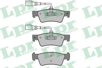 LPR 05P1667 КОМПЛЕКТ ТОРМОЗНЫХ КОЛОДОК, ДИСКОВЫЙ ТОРМОЗ