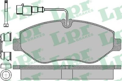 LPR 05P1669 КОМПЛЕКТ ТОРМОЗНЫХ КОЛОДОК, ДИСКОВЫЙ ТОРМОЗ