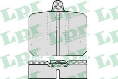LPR 05P170 комплект тормозных колодок, дисковый тормоз на SKODA 105,120 (744)