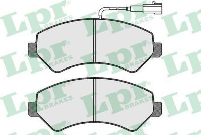 LPR 05P1721 КОМПЛЕКТ ТОРМОЗНЫХ КОЛОДОК, ДИСКОВЫЙ ТОРМОЗ